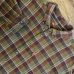Bob Timberlake Shirt Heavyweight Plaid Flannel Men's 2XLT Rustic Big & Tall Work